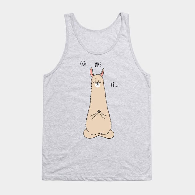 Namaste Llama Tank Top by huebucket